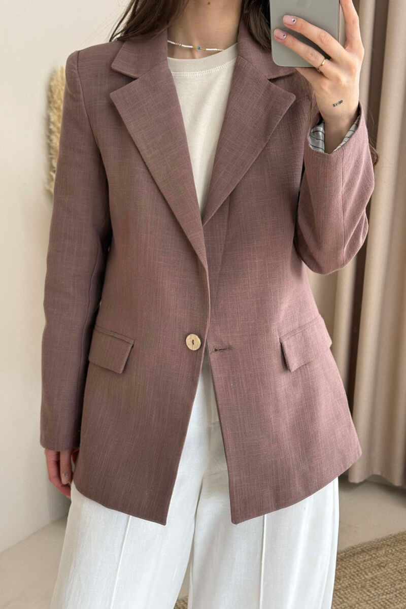 ONE COLOR CLASSIC WOMEN JACKET VINEGAR/UTHULL - 3