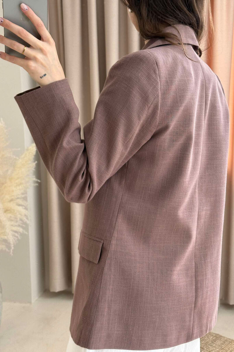 ONE COLOR CLASSIC WOMEN JACKET VINEGAR/UTHULL - 4