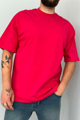 ONE COLOR COTTON MEN T-SHIRT RED/E KUQE 