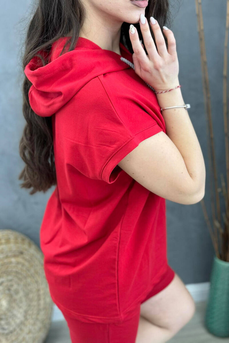 ONE COLOR COTTON WOMAN SET RED/E KUQE - 3