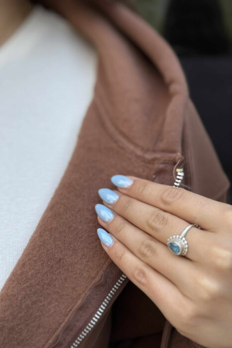 ONE COLOR COTTON WOMEN JACKET BROWN/KAFE - 4