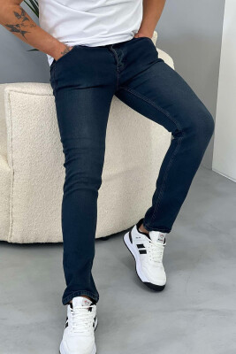 ONE COLOR DENIM MEN JEANS DARK BLUE/BEE 