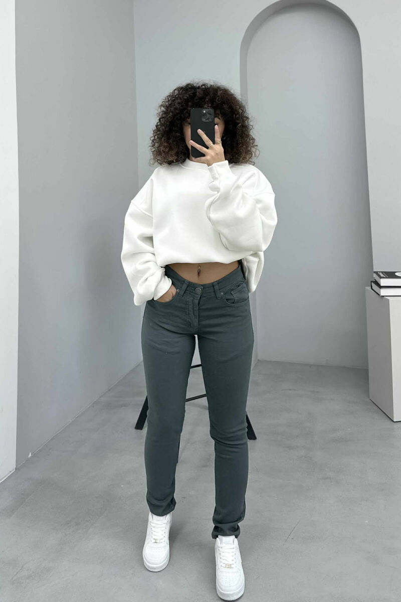 ONE COLOR DENIM SIMPLE WOMEN JEANS BLUE STONE/GK - 1