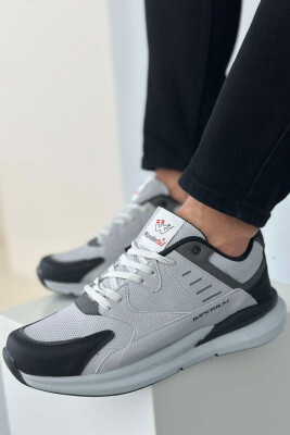 ONE COLOR DIFERENT LINES MEN SNEAKERS LIGHT GREY/GZ 