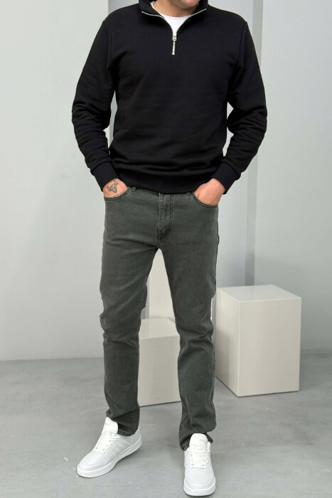 ONE COLOR ELASTIC MEN JEANS GREY/GRI - 1