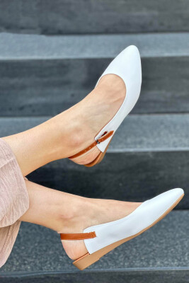 ONE COLOR FLAT WOMEN SHOES WHITE-E BARDHE 