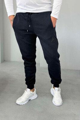 ONE COLOR FLUFFY MEN SWEATPANTS BLUE/BLU 