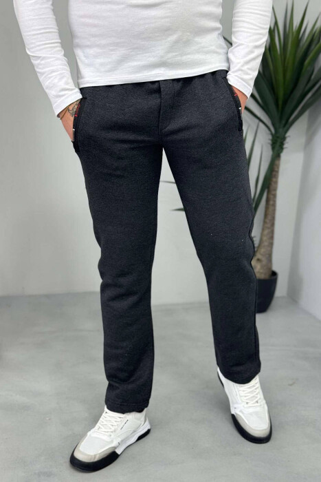 TUTA NJË NGJYRËSHE ME PUSH PËR MESHKUJ NË NGJYRËN GRI E ERRËT - KLAUDIO FASHION