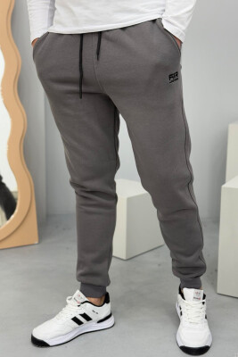 ONE COLOR FLUFFY MEN SWEATPANTS GREY/GRI 