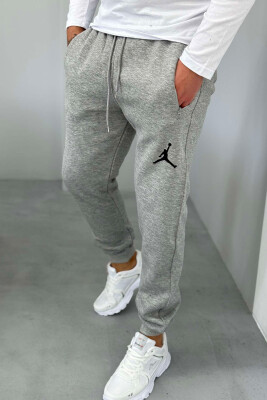 ONE COLOR FLUFFY MEN SWEATPANTS GREY/GRI 