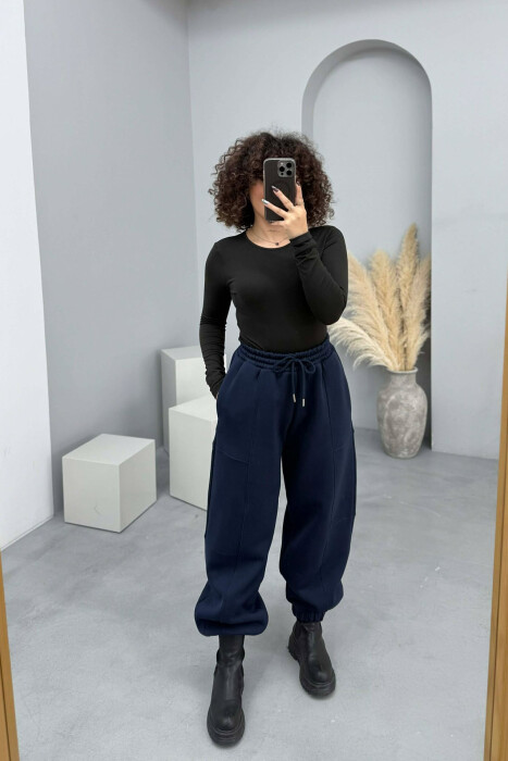 TUTA ME PUSH TE THJESHTA NJE NGJYRESHE PER FEMRA NE NGJYRE BLU - KLAUDIO FASHION