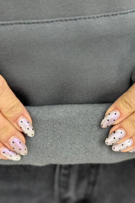 ONE COLOR FLUFFY WOMEN HOODIE DARK GREY/GEE - 5