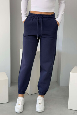 ONE COLOR FLUFFY WOMEN JOGGERS BLUE/BLU 