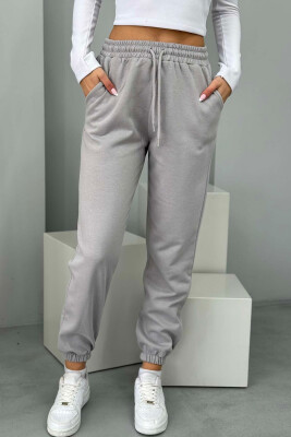 ONE COLOR FLUFFY WOMEN JOGGERS GREY-GREY/GG 