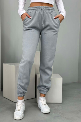 ONE COLOR FLUFFY WOMEN JOGGERS MINT/MENTE 