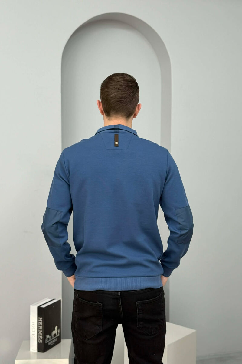 ONE COLOR GOLD SMALL LOGO MEN SWEATSHIRT BLUE/BLU - 3