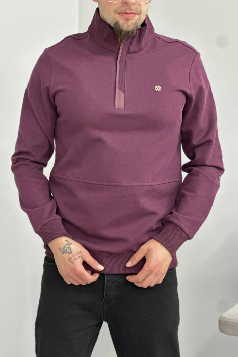 ONE COLOR GOLD SMALL LOGO MEN SWEATSHIRT BURGUNDY/VISHNJE 