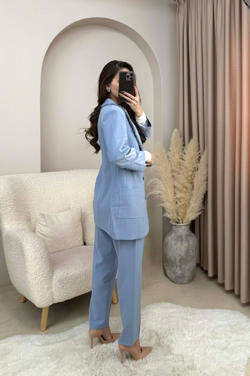 ONE COLOR JACKET+ TROUSERS WOMEN SET LIGHTBLUE/BZ - 3