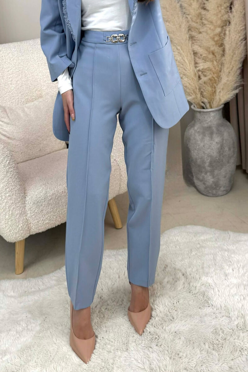 ONE COLOR JACKET+ TROUSERS WOMEN SET LIGHTBLUE/BZ - 5