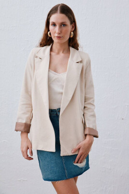 ONE COLOR JACKET WOMAN NEW CREAM/KREM 