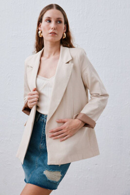 ONE COLOR JACKET WOMAN NEW CREAM/KREM - 2