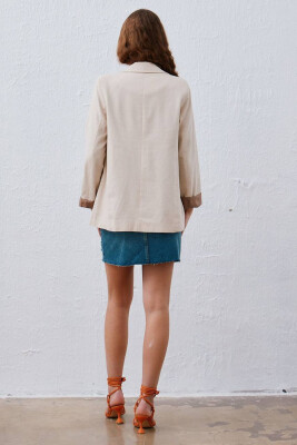 ONE COLOR JACKET WOMAN NEW CREAM/KREM - 3