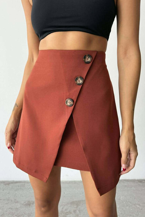 ONE COLOR JACKET+SKIRT WOMEN SET BRICK/TULLE - 7