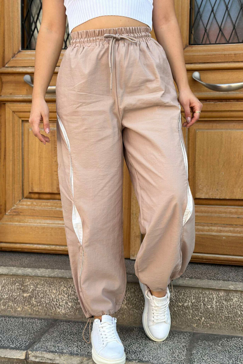 ONE COLOR JOGGING WOMEN SWEATPANTS BEIGE/BEZHE - 2