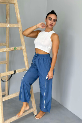 ONE COLOR JOGGING WOMEN SWEATPANTS BLUE/BLU 