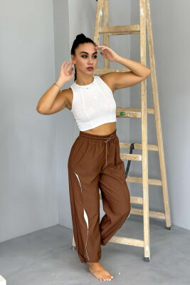 ONE COLOR JOGGING WOMEN SWEATPANTS BROWN/KAFE 