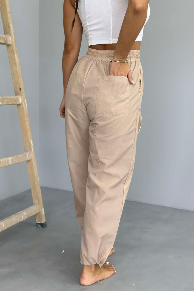 ONE COLOR JOGGING WOMEN SWEATPANTS LIGHT BEIGE/BZHZB - 2