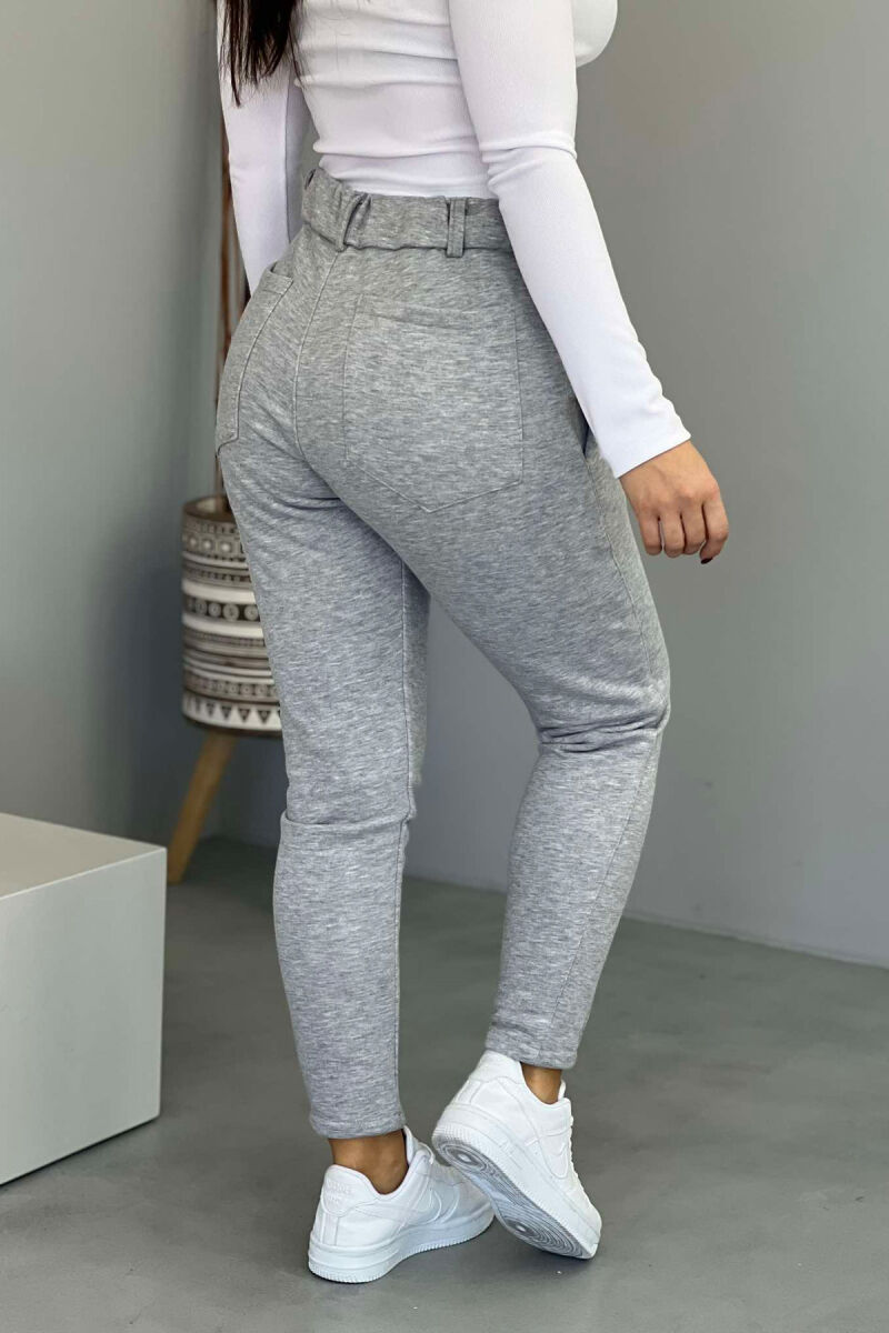 ONE COLOR LACING WOMEN SWEATPANTS LIGHT GREY/GZ - 5