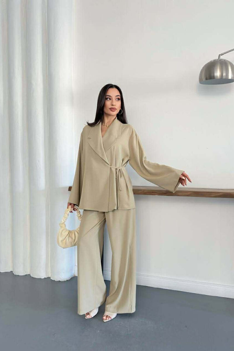 ONE COLOR LACING SHIRT + TROUSERS WOMAN SET MINT/MENTE - 4