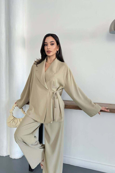 ONE COLOR LACING SHIRT + TROUSERS WOMAN SET MINT/MENTE - 5