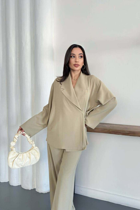 ONE COLOR LACING SHIRT + TROUSERS WOMAN SET MINT/MENTE - 6