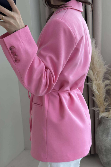 ONE COLOR LACING WOMEN JACKET PINK/ROZE - 4