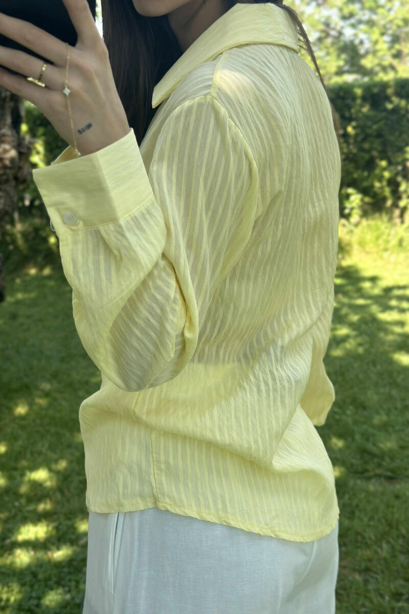 ONE COLOR LACING WOMEN SHIRT YELLOW/E VERDHE - 4