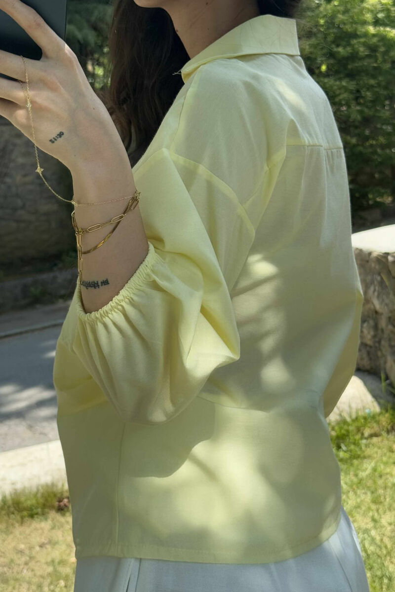 ONE COLOR LACING WOMEN SHIRT YELLOW/E VERDHE - 4