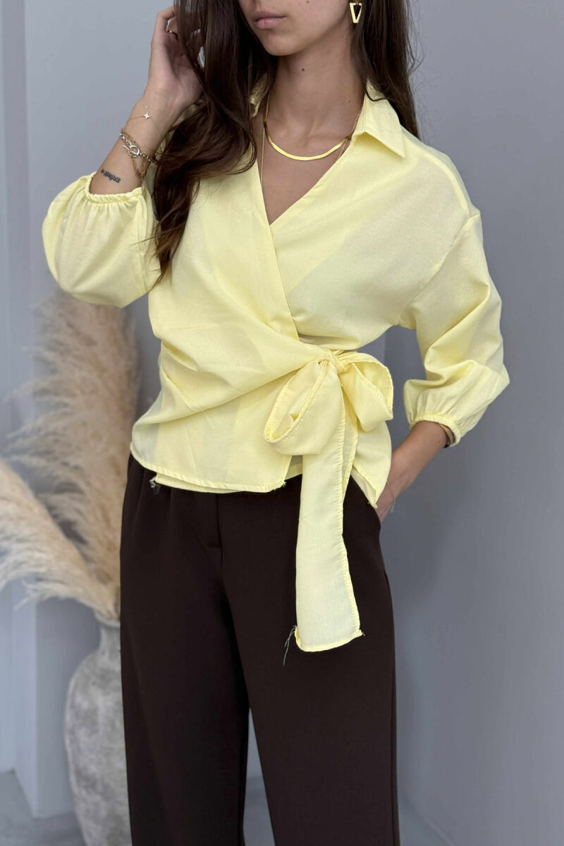 ONE COLOR LACING WOMEN SHIRT YELLOW/E VERDHE - 2