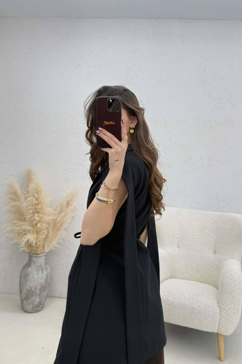 ONE COLOR LACING WOMEN VEST BLACK/ E ZEZE - 2