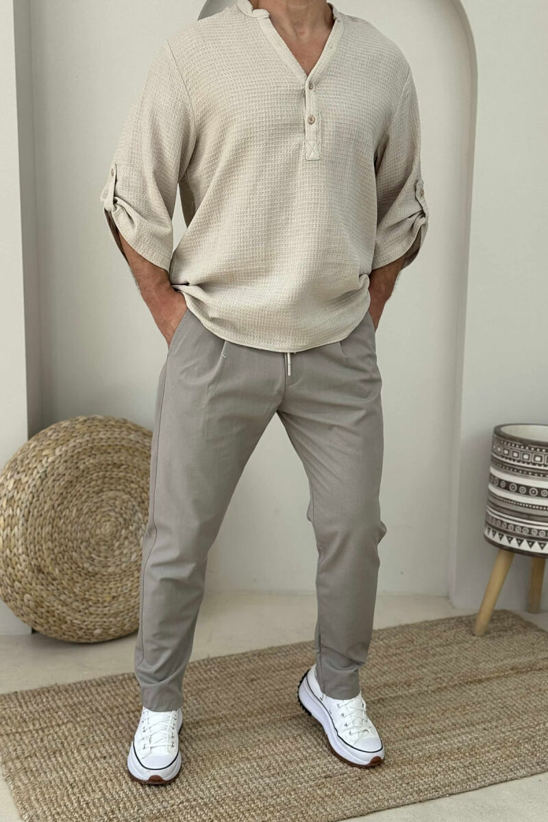 ONE COLOR LACINGS MEN PANTS GREY/GRI - 1