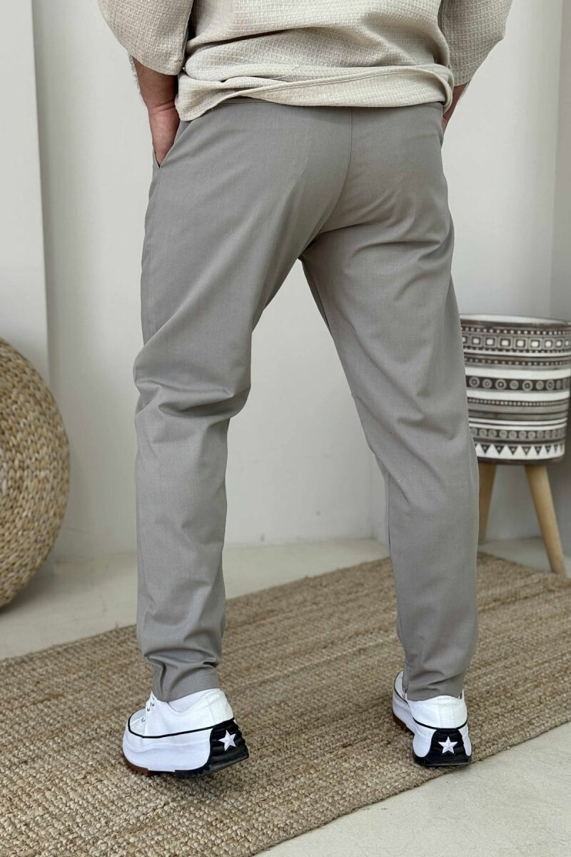 ONE COLOR LACINGS MEN PANTS GREY/GRI - 3