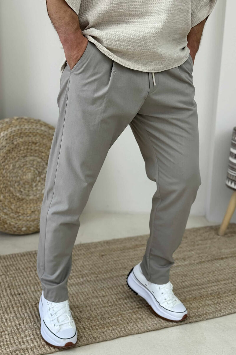 ONE COLOR LACINGS MEN PANTS GREY/GRI - 5