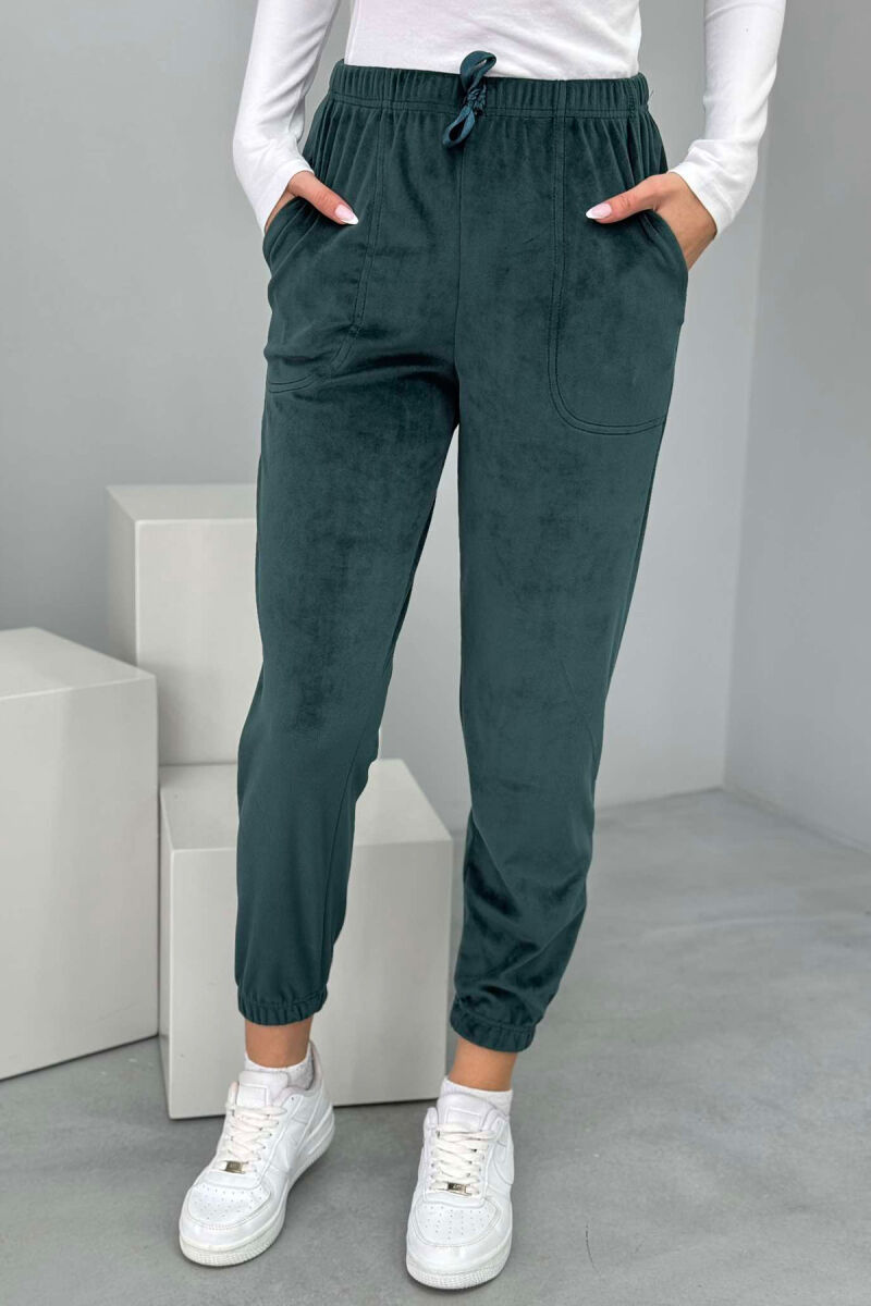 ONE COLOR LACINGS WOMEN JOGGERS GREEN/JESHILE - 6