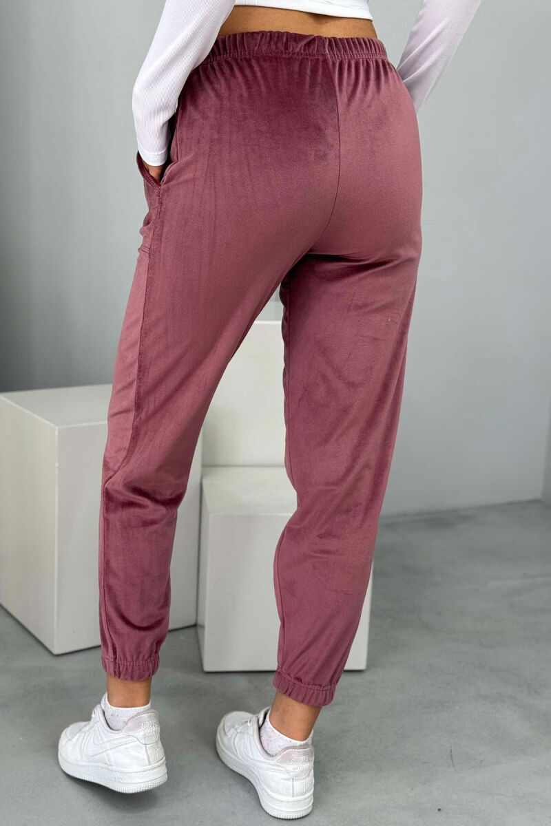 ONE COLOR LACINGS WOMEN JOGGERS VINEGAR/UTHULL - 6