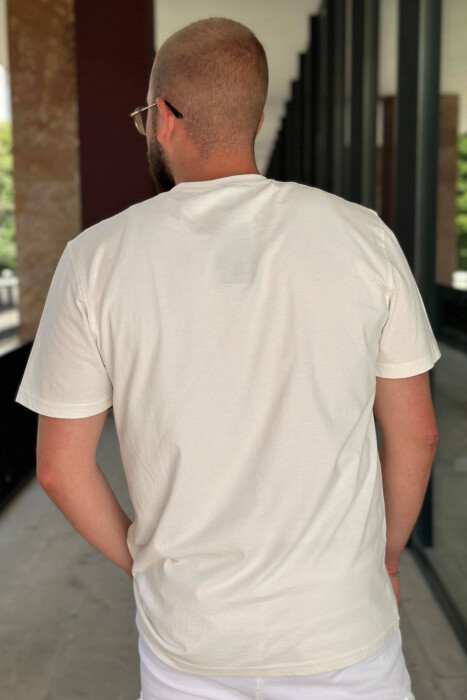 ONE COLOR LEAF SHIRT MAN WHITE-E BARDHE - 2