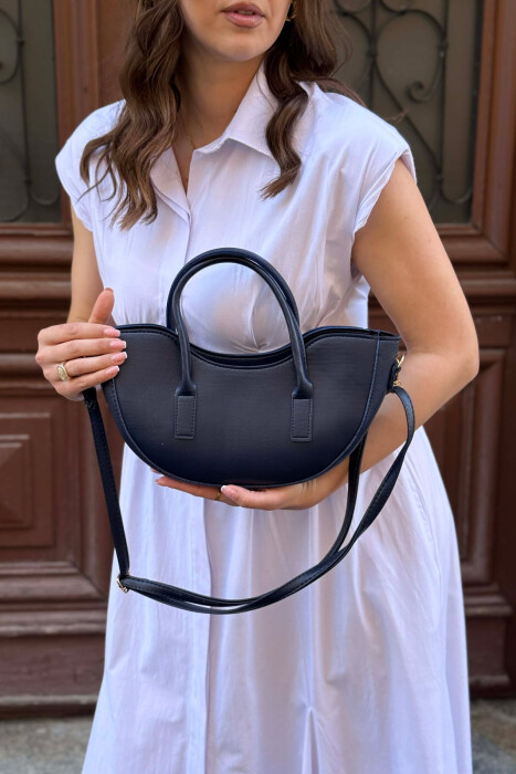 ONE COLOR LEATHER SIMPLE WOMAN BAG BLUE/BLU - 2