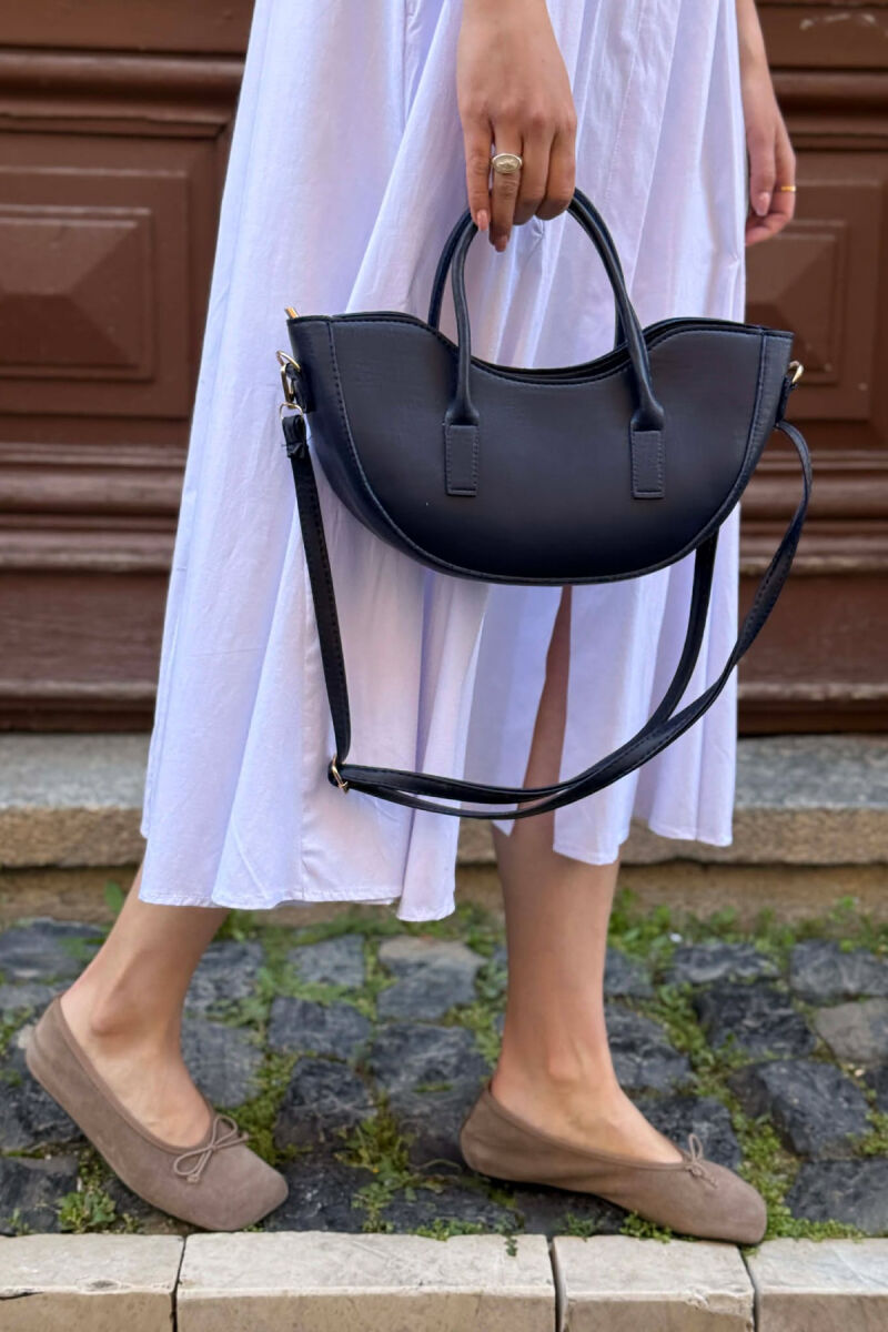 ONE COLOR LEATHER SIMPLE WOMAN BAG BLUE/BLU - 3