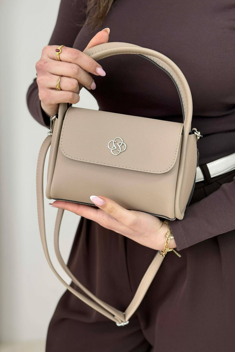 ONE COLOR LEATHER WOMEN BAG BEIGE/BEZHE - 2