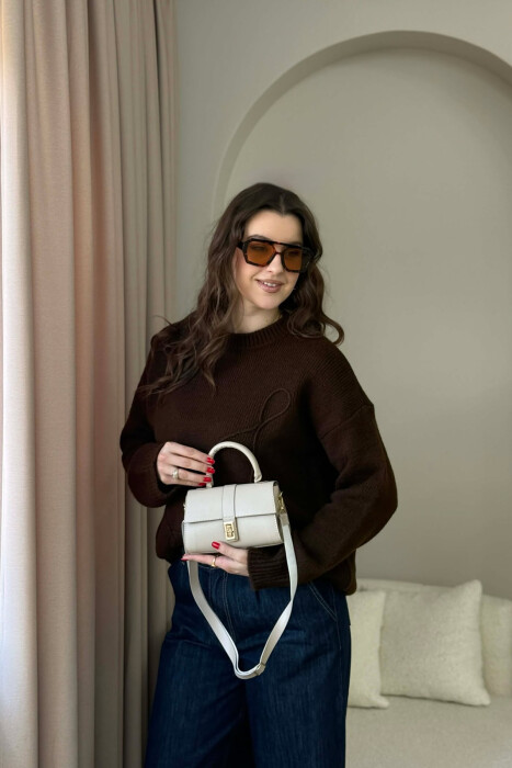 ONE COLOR LEATHER WOMEN BAG BEIGE/BEZHE - 2